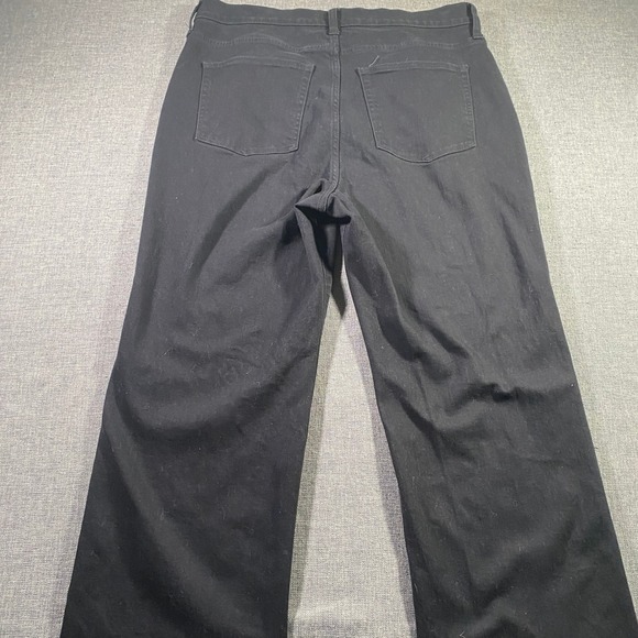 J. Crew Full Length Wide Leg Baggy Black Jeans Mens Size 33x30 Stretch Y2K Retro - Picture 2 of 9